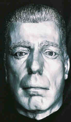 Humphrey Bogart Bust sculptured Life Mask