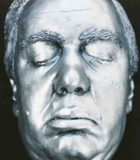 Closeup of Charles Laughton Life Mask