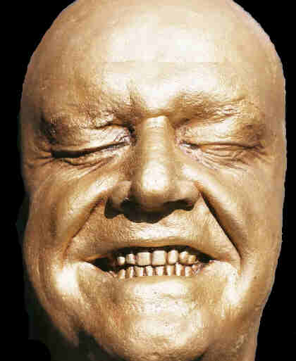 Closeup of Jack Nicholson Life Mask