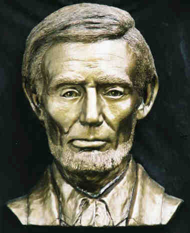 Abraham Lincoln Bust sculptured Life Mask