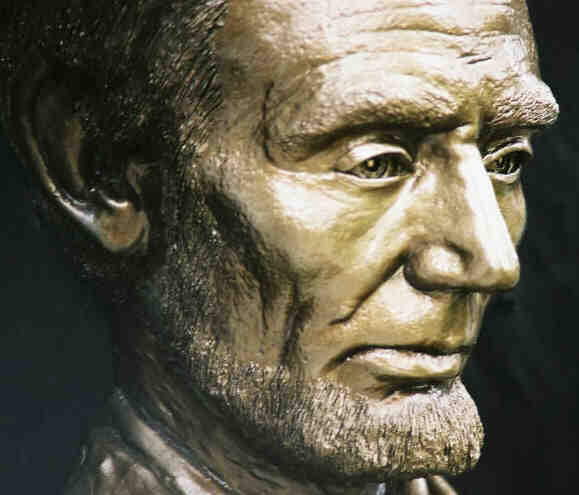 Abraham Lincoln Bust sculptured Life Mask