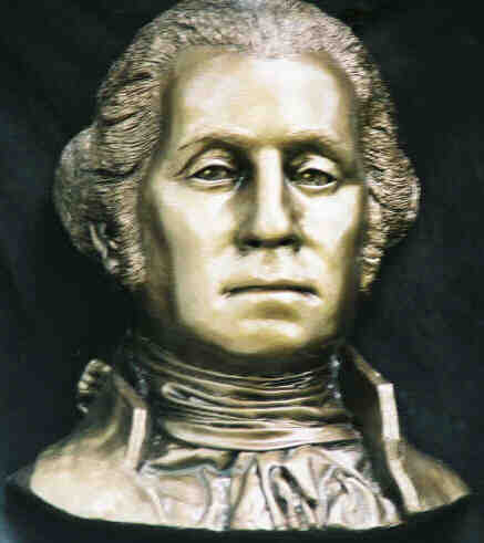 George Washington Bust sculptured Life Mask