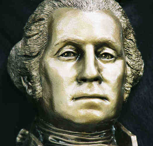 George Washington Bust sculptured Life Mask
